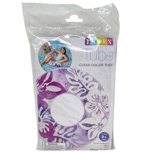 Intex 36" Clear Color Tube For Ages 9 & Up - Purple/White
